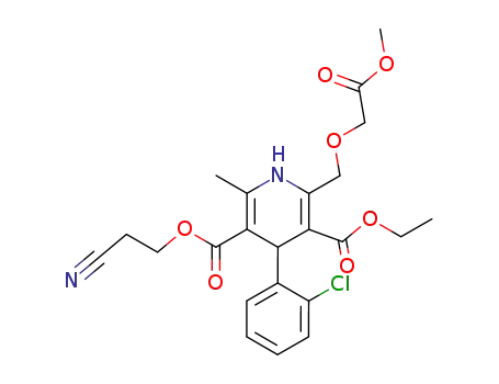 4-(2-chlorophenyl)-5-(cyanoethoxycarbonyl)-3-ethoxycarbonyl-2-(methoixycarbonyl)methoxymethyl-6-methyl-1,4-dihydropyridine