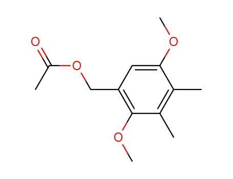 Molecular Structure of 40870-62-0 (2,5-Dimethoxy-3,4-dimethylbenzenemethanol acetate)