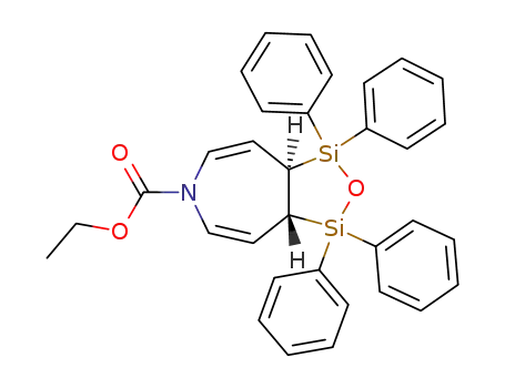 1,1,3,3-tetraphenyl-(3a<i>r</i>,8a<i>t</i>)-1,3,3a,8a-tetrahydro-[1,2,5]oxadisilolo[3,4-<i>d</i>]azepine-6-carboxylic acid ethyl ester