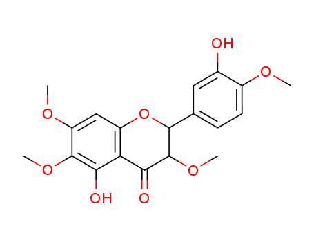 5-hydroxy-2-(3-hydroxy-4-methoxy-phenyl)-3,6,7-trimethoxy-chroman-4-one cas  70460-57-0