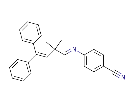 Benzonitrile, 4-[(2,2-dimethyl-4,4-diphenyl-3-butenylidene)amino]-