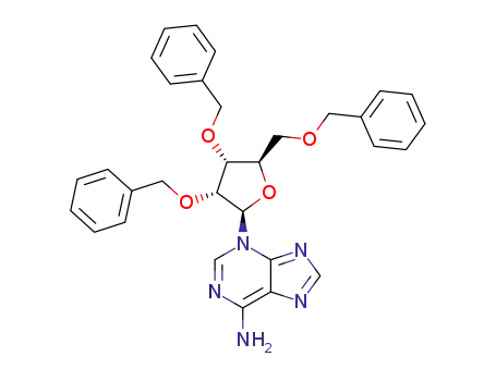 3-((2R,3R,4R,5R)-3,4-Bis-benzyloxy-5-benzyloxymethyl-tetrahydro-furan-2-yl)-3H-purin-6-ylamine