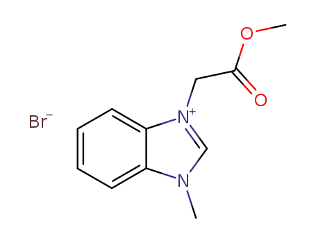 1H-Benzimidazolium, 1-(2-methoxy-2-oxoethyl)-3-methyl-, bromide
