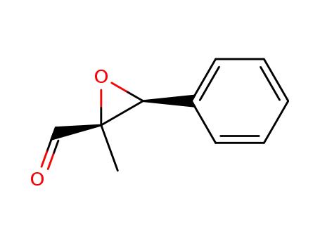 Molecular Structure of 108033-41-6 ((2S,3S)-2-Methyl-3-phenyl-oxirane-2-carbaldehyde)