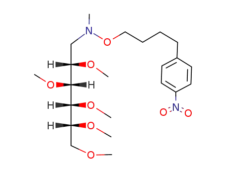 N-Methyl-O-[4-(4-nitro-phenyl)-butyl]-N-((2S,3R,4R,5R)-2,3,4,5,6-pentamethoxy-hexyl)-hydroxylamine
