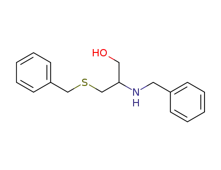 Molecular Structure of 63887-82-1 (1-Propanol, 2-[(phenylmethyl)amino]-3-[(phenylmethyl)thio]-)