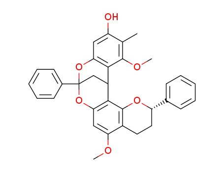 (2S,8S,14R)-5,13-dimethoxy-12-methyl-2,8-diphenyl-3,4-dihydro-2H,14H-8,14-methanochromeno[7,8-d][1,3]benzodioxocin-11-ol