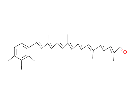 Molecular Structure of 16795-95-2 (2,4,6,8,10,12,14,16-Heptadecaoctaenal,2,6,11,15-tetramethyl-17-(2,3,4-trimethylphenyl)-,(2E,4E,6E,8E,10E,12E,14E,16E)-)