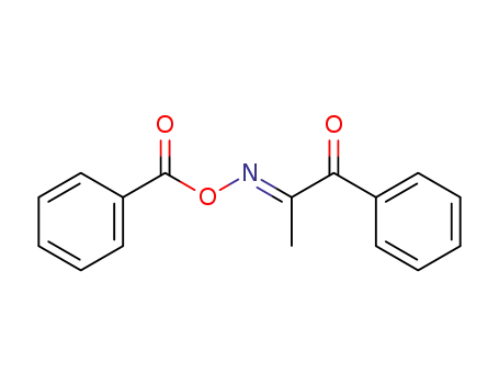 Molecular Structure of 28867-82-5 ((E)-1-phenyl-2-(O-benzoyloxime)-1,2-propandione)