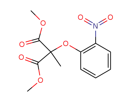 Molecular Structure of 188407-69-4 (Propanedioic acid, methyl(2-nitrophenoxy)-, dimethyl ester)
