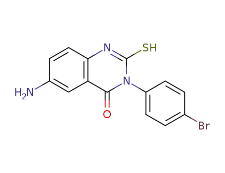 Molecular Structure of 179910-67-9 (6-Amino-3-(4-bromo-phenyl)-2-mercapto-3H-quinazolin-4-one)