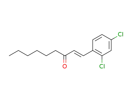 Molecular Structure of 51469-52-4 (1-(2,4-dichlorophenyl)non-1-en-3-one)