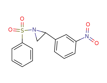 Molecular Structure of 137152-10-4 (Aziridine, 2-(3-nitrophenyl)-1-(phenylsulfonyl)-)