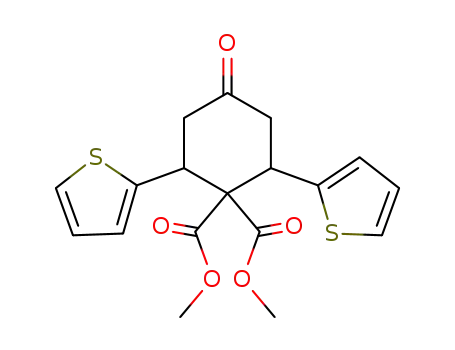 4-Oxo-2,6-di-thiophen-2-yl-cyclohexane-1,1-dicarboxylic acid dimethyl ester