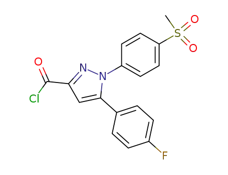 5-(4-Fluoro-phenyl)-1-(4-methanesulfonyl-phenyl)-1H-pyrazole-3-carbonyl chloride
