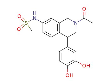 N-[2-Acetyl-4-(3,4-dihydroxy-phenyl)-1,2,3,4-tetrahydro-isoquinolin-7-yl]-methanesulfonamide