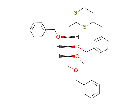 2-deoxy-3,4,6-tri-O-benzyl-5-O-methyl-D-arabino-hexose diethyl dithioacetal
