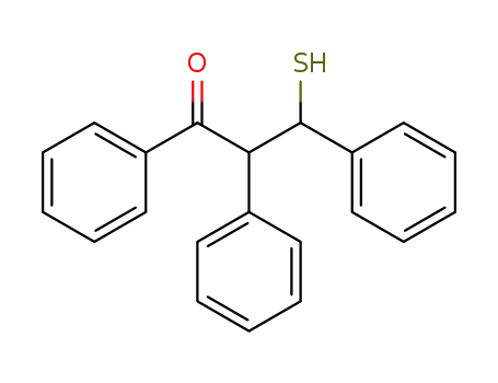 Molecular Structure of 102477-85-0 (α,β-Diphenyl-β-mercapto-propiophenon)