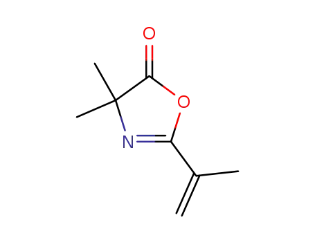 Molecular Structure of 15926-34-8 (5(4H)-Oxazolone, 4,4-dimethyl-2-(1-methylethenyl)-)