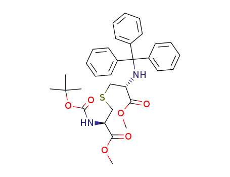 (R)-3-((R)-2-tert-Butoxycarbonylamino-2-methoxycarbonyl-ethylsulfanyl)-2-(trityl-amino)-propionic acid methyl ester