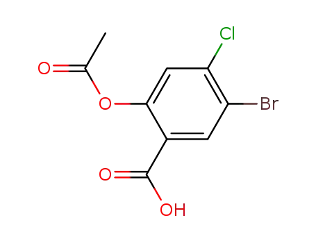 2-Acetoxy-5-bromo-4-chloro-benzoic acid