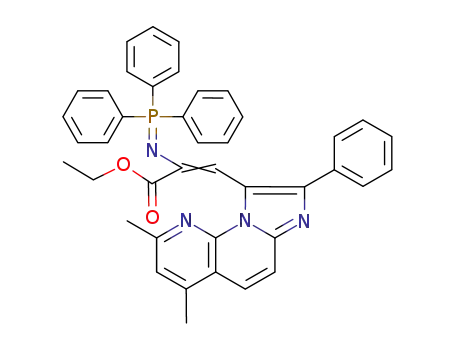 ethyl α-triphenylphosphoranylideneamino-β-(6,8-dimethyl-2-phenylimidazo[1,2-a][1,8]naphthyridin-1-yl)propenoate