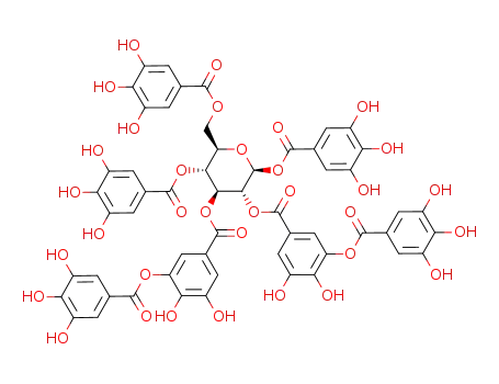 Molecular Structure of 99877-84-6 (C<sub>55</sub>H<sub>40</sub>O<sub>34</sub>)