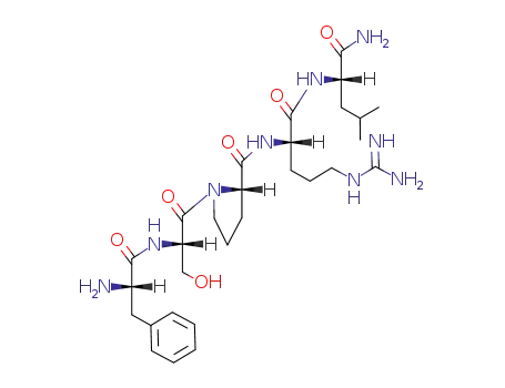 Molecular Structure of 133082-04-9 (L-Leucinamide, L-phenylalanyl-L-seryl-L-prolyl-L-arginyl-)
