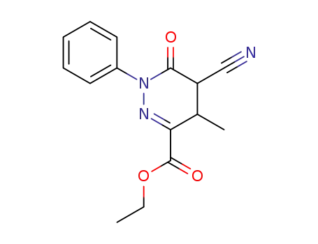 ethyl-5-cyano-1,6-dihydro-4-methyl-1-phenyl-6-oxopyridazine-3-carboxylate
