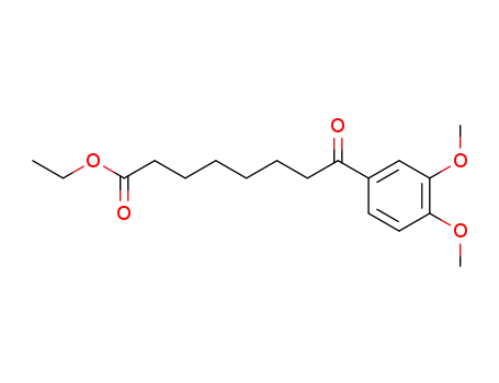 Molecular Structure of 57641-19-7 (ETHYL 8-(3,4-DIMETHOXYPHENYL)-8-OXOOCTANOATE)