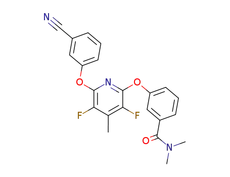 3-[(6-(3-cyanophenoxy)-3,5-difluoro-4-methylpyridin-2-yl)oxy]-N,N-dimethylbenzamide