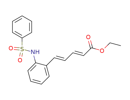 (2E,4E)-5-(2-Benzenesulfonylamino-phenyl)-penta-2,4-dienoic acid ethyl ester