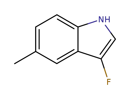 Molecular Structure of 221665-93-6 (1H-Indole,3-fluoro-5-methyl-(9CI))