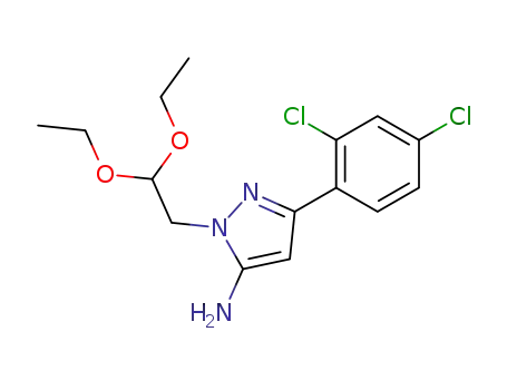 5-(2,4-dichloro-phenyl)-2-(2,2-diethoxy-ethyl)-2<i>H</i>-pyrazol-3-ylamine