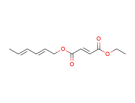 Molecular Structure of 160386-62-9 (ethyl (2E,4E)-hexa-2,4-dien-1-yl fumarate)