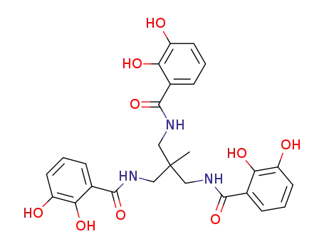 CH<sub>3</sub>C(CH<sub>2</sub>NHCOC<sub>6</sub>H<sub>3</sub>(OH)2)3