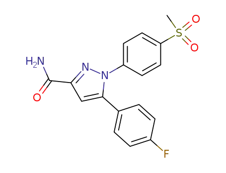 5-(4-Fluoro-phenyl)-1-(4-methanesulfonyl-phenyl)-1H-pyrazole-3-carboxylic acid amide