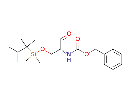 (R)-2-<(benzyloxycarbonyl)amino>-3-<(dimethyl)(1,1,2-trimethylpropyl)silyloxy>propanal
