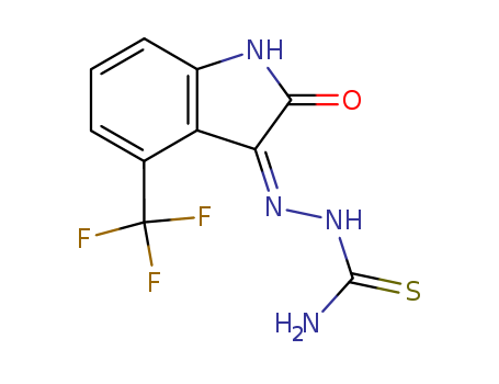 Hydrazinecarbothioamide,2-[1,2-dihydro-2-oxo-4-(trifluoromethyl)-3H-indol-3-ylidene]-