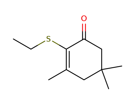 2-Ethylmercapto-3,5,5-trimethyl-cyclohexen-<sup>(2)</sup>-on