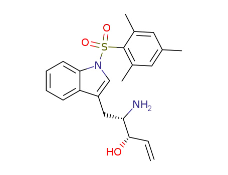 (3S,4S)-4-Amino-5-[1-(2,4,6-trimethyl-benzenesulfonyl)-1H-indol-3-yl]-pent-1-en-3-ol