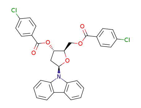 9-N-(2'-deoxy-3',5'-di-O-p-chlorobenzoyl-β-D-ribofuranosyl)carbazole