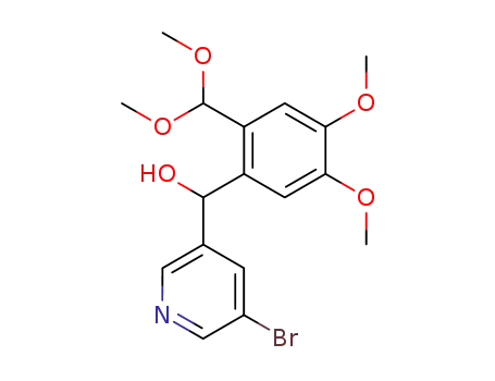(5-Bromo-pyridin-3-yl)-(2-dimethoxymethyl-4,5-dimethoxy-phenyl)-methanol