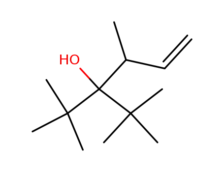 Molecular Structure of 66534-82-5 (3-<i>tert</i>-butyl-2,2,4-trimethyl-hex-5-en-3-ol)