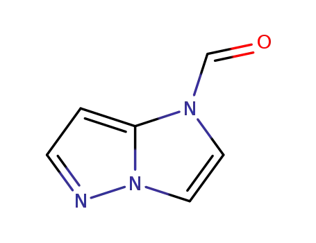 Molecular Structure of 188998-04-1 (1H-Imidazo[1,2-b]pyrazole-1-carboxaldehyde(9CI))