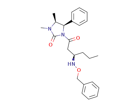 2-Imidazolidinone,
1,5-dimethyl-3-[(3R)-1-oxo-3-[(phenylmethoxy)amino]hexyl]-4-phenyl-,
(4R,5S)-