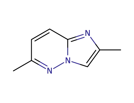 Molecular Structure of 17412-39-4 (2,6-DIMETHYLIMIDAZO[1,2-B]PYRIDAZINE)