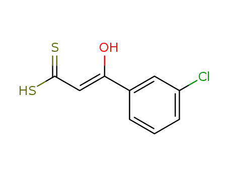 Molecular Structure of 55191-15-6 (3-(3-Chlorophenyl)-3-hydroxypropenedithioic acid)