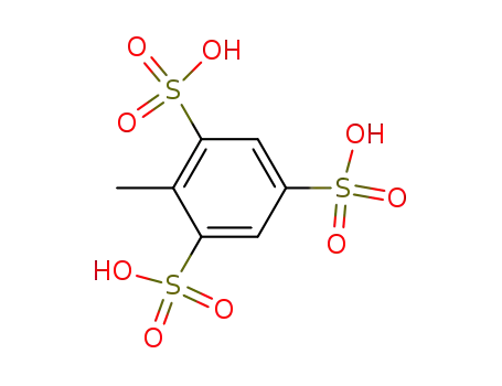 Molecular Structure of 81212-02-4 (1,3,5-Benzenetrisulfonic acid, 2-methyl-)