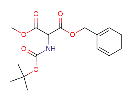 Propanedioic acid, [[(1,1-dimethylethoxy)carbonyl]amino]-, methyl
phenylmethyl ester